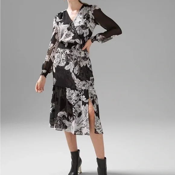 white house black market long sleeve dress Long Sleeve Utility Shirt Dress